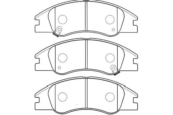 KAVO PARTS Комплект тормозных колодок, дисковый тормоз BP-4012